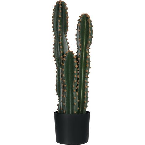 Cactus artificiel grand réalisme plante artificielle grande taille dim. Ø 17 x 60H cm vert (1/5)