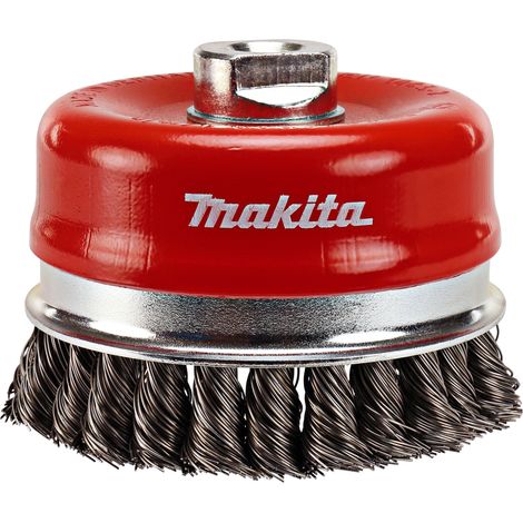 Makita Topfbürste, 100 mm, gezopft, verzinkter Stahl, M14 (1/4)