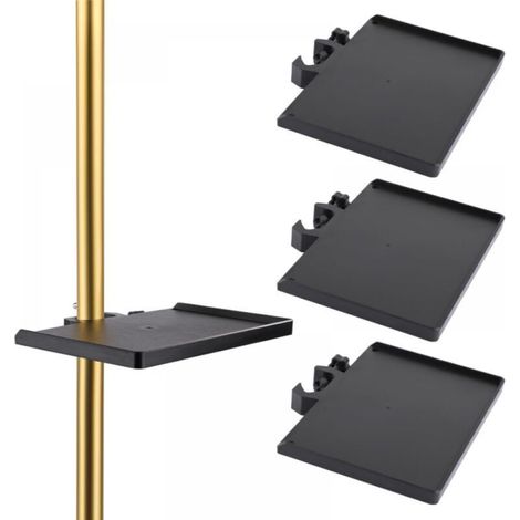 4pcs Grow Tent Corner Shelf, Heavy Duty Grow Tent Pole Mount Shelf Easy to Install for All Sizes of Grow Tent Poles(Up to 25mm) (1/5)