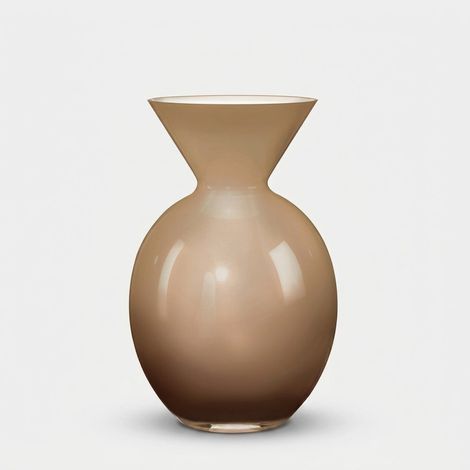 Vase en verre design Made in Italy Pallottino 30 - Fumé multicolore (1/2)