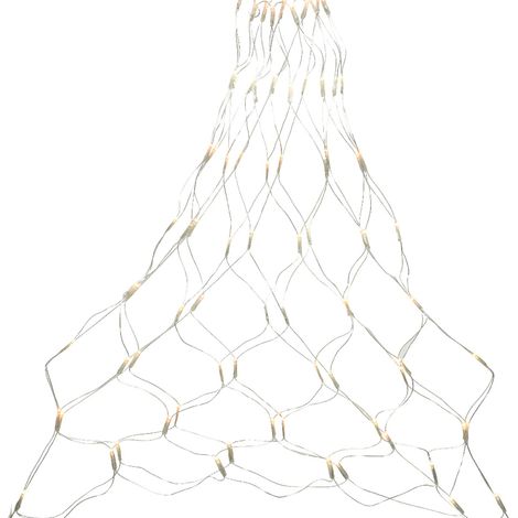 Rete decorativa a LED luminosi luce calda per esterno cavo trasparente -35 cm (1/3)