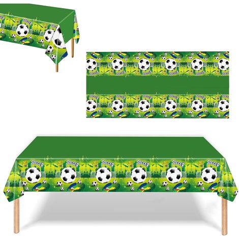 2x Nappes de table football en plastique 220 x 130 cm pour fête (1/5)