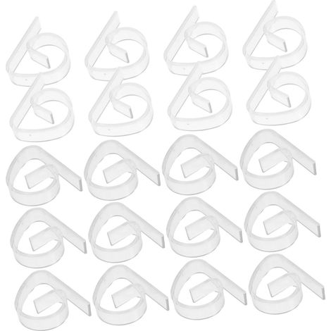 36 pinces transparentes plastique – clips antidérapants – table intérieure/extérieure – mariage/pique-nique/réception (1/5)