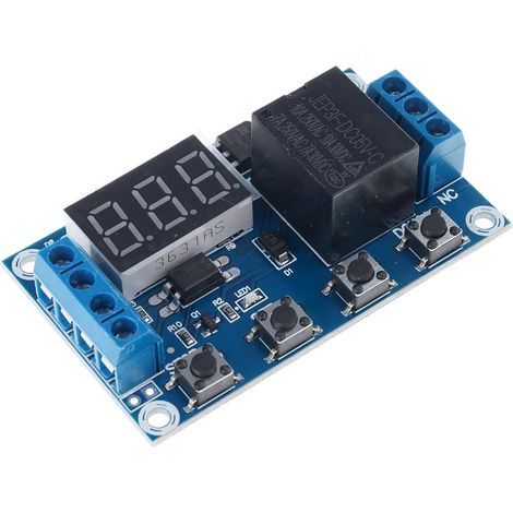 Module de relais temporisé programmable avec minuteries à cycle (1/5)