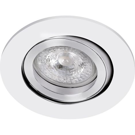 TIPO R-230 Encastré GU10 rond orientable et basc. blanc Lpe non incl. ARIC 4144