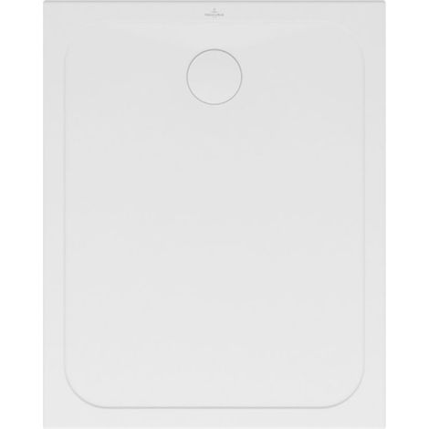 Receveur de douche antidérapant 100 x 80 VILLEROY ET BOCH Lifetime Plus céramique blanc (1/5)