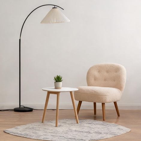 Table basse coloris natural blanc en mDF bois (1/5)