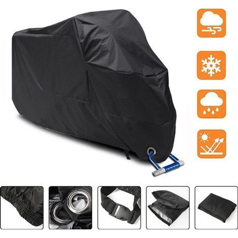 Moto Couverture XXL Motorradabdeckung Étanche Moto, Bâche de protection Faltgarage Capot pour Moto de Sport Roller