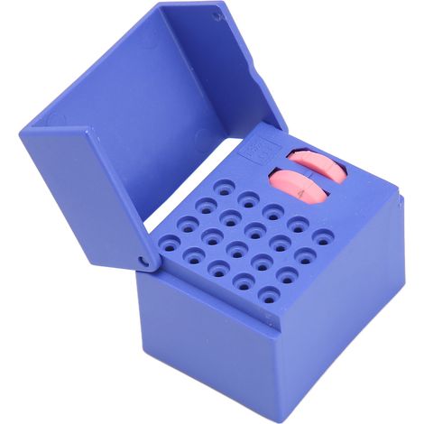 Boîte de nettoyage autoclavable pour limes endodontiques, porte-limes endodontiques professionnel avec échelle de mesure, bleu (1/5)