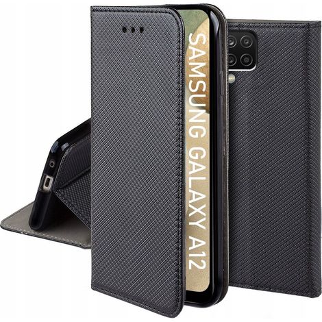 Custodia per SAMSUNG GALAXY A12 / M12 SMART MAGNET CLOSED CASE BOOK + VETRO 9H (1/5)