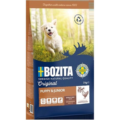 BOZITA Original Puppy & Junior Poulet - croquettes pour chien - 3kg