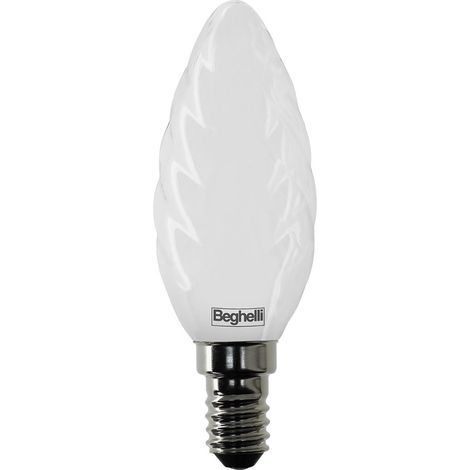 Lampada Led Tortiglione Tuttovetro E14 - 4W- 4000°K naturale - 470 lm - mm.35x97h - 5 pz (1/3)