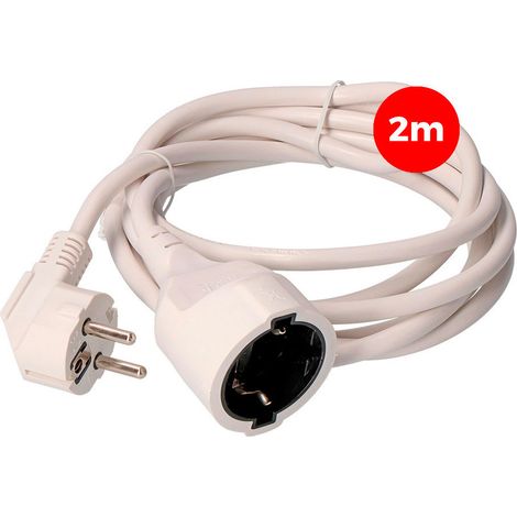 Estensione elettrica 3x1,5mm T/tl 2m Bianca Edm