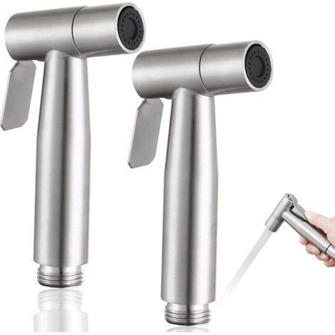 2-teiliges Bidet-Sprühsystem, Handbrause für Toilette, Bidet-Sprühsystem-Set aus Edelstahl, Körperpflege- und Toilettensprüher (1/4)