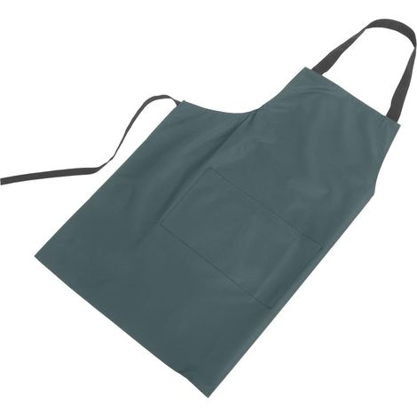 Tablier imperméable pour hommes et femmes, tablier de vaisselle en PVC vert foncé et la restauration