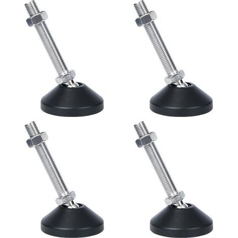 (D80xM16x80) 4Pcs M16 Pieds de nivellement, Pieds filetés réglables, Pieds pivotants antidérapants pour Meubles, Pieds de nivellement pour Machines Robustes pour établi (1/5)