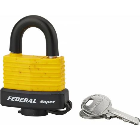 Cadenas à clé SEA LINE 40 mm jaune (1/2)