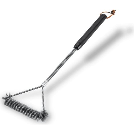 Spazzola Grande A T Weber 53Cm 6493 Pulizia Barbecue Piastra Setole Acciaio