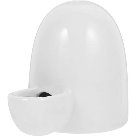 Fontaine à eau en céramique épaisse pour petits animaux de compagnie (Hérisson, Blanc)-11.00X9.00X7.50CM-White (1/4)