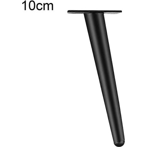 Pieds de meubles en métal fuselés et inclinés de 20 cm, compatibles avec les canapés et les tables basses. (1/5)