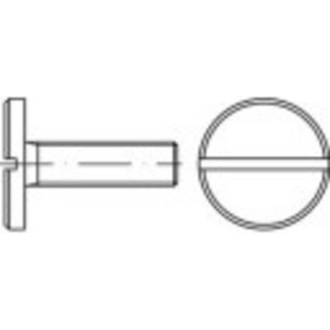 [NEUWERTIG] B-Ware TOOLCRAFT Flachkopfschraube M6 20mm Schlitz DIN 921 Stahl 100 Stück Befestigung