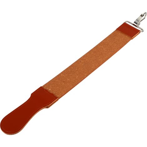 Lanière d'affûtage en cuir véritable pour rasoir droit de barbier, couteau pliant, affûteur, ceinture d'affûtage (1/5)