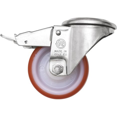 SET 4 SWIVELING WHEELS + BRAKE FOR RACKS GEWISS GW38484