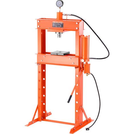 VEVOR Pressa Idraulica da Officina, Pressa Pneumatica da Officina con Telaio a H 30 T con Piastra di Pressatura Supporto Triangolare, Pressa Idraulica Stabile Regolabile per Pavimenti da Garage (1/5)
