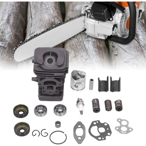 Convient aux tronçonneuses Husqvarna 235, 236, 236E, 240 et 240E. Joint d'huile de roulement de piston de cylindre de tronçonneuse, ressort, joint en papier 39 mm. (1/5)