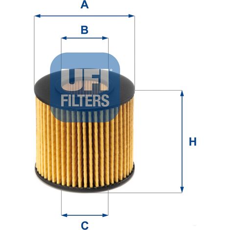 Filtro de aceite UFI 25.086.00
