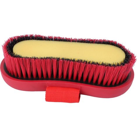Brosse de pansage antidérapante à poils doux pour le nettoyage, le lavage et le bain du cheval (1/5)