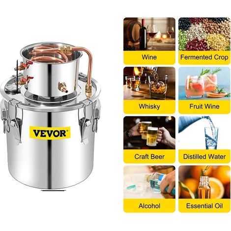 Distillateur d'alcool, capacité de 50L, refroidissement rapide, 50 L (1/2)