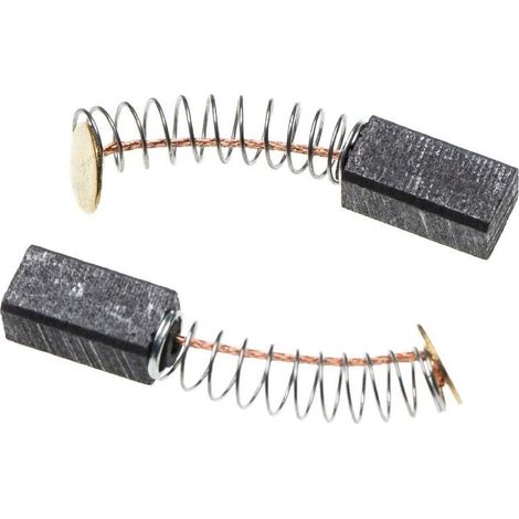 2 Pièces Balais de Charbon pour Moteur Électrique 12 x 6 x 5 mm Compatibles avec Perceuses Visseuses Hitachi Modèles DS12DM DS14DAL DS14DL DS14DMR DS18DL