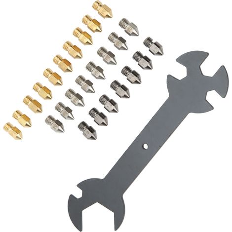25 buses pour imprimantes 3D (sortie 0,4 mm, entrée 1,75 mm) compatibles avec les imprimantes CR-10, Ender 3 et Ender 3 Pro (1/5)
