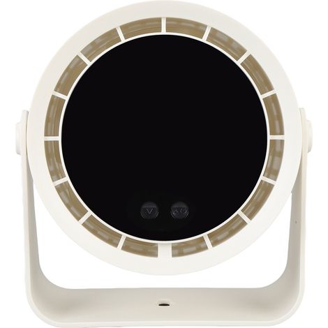 Ventilateur Turbo de Table et Mural Circulateur d'Air 2400mAh Rechargeable 100 Niveaux Transportable Écran Numérique Pour Maison Bureau Voyage Beige (1/5)