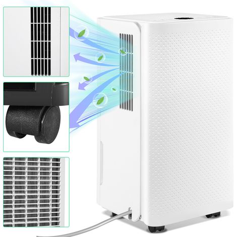 Randaco Déshumidificateur d'air Pour Pièce de 20 à 25㎡ Portable 16L/Jour, Minuterie 24h (1/5)