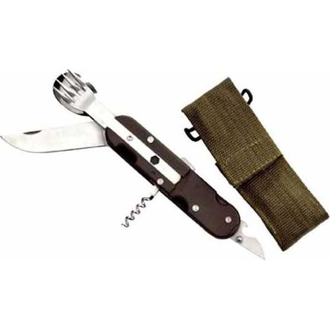 Cuchillo multiusos utensilios de camping Ausonia