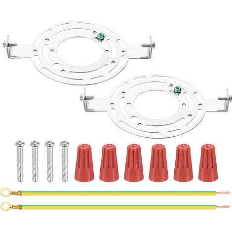Universal Light Fixture Bracket Kit, 145mm (5.71"), 2 Sets of Cross Bar Light, Round Ceiling Plate with Screws for Wall Light, Chandelier (1/5)