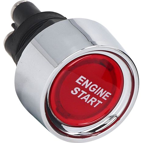 Bouton-poussoir de démarrage/arrêt moteur 50 A ABS, interrupteur d'allumage pour voiture de sport 12-24 V