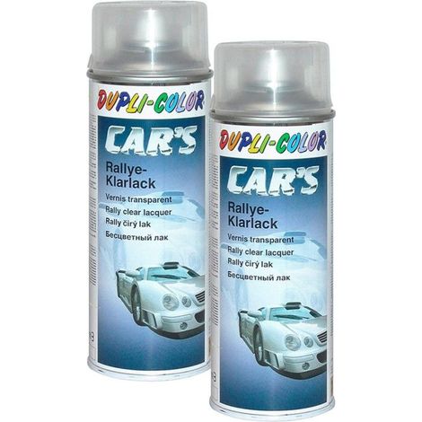 2 bombes de vernis pour voiture - Transparent brillant - Car's Duplicolor - 400 ml