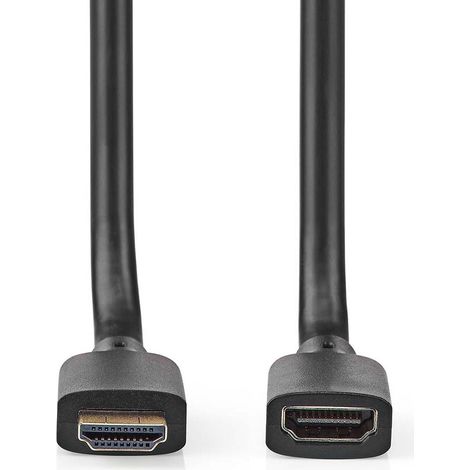 Nedis Ultra High Speed HDMI ™ -Kabel / HDMI™ Stecker / HDMI™ Ausgang / 8K@60Hz / 48 Gbps / 1.00 m / Rund / 7.9 mm / Schwarz / Box