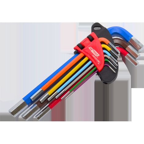 Schlüssel und Steckschlüssel awtools black line 9 Stück 1,5-10 mm