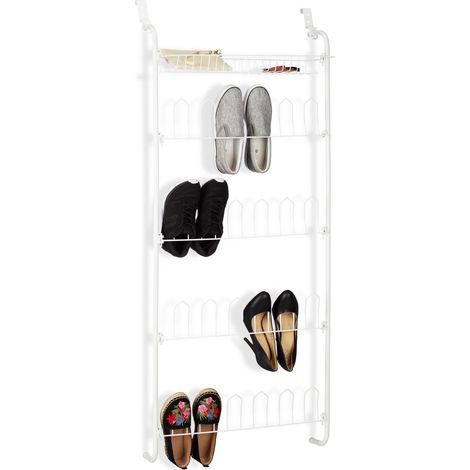 Zapatero de puerta para 12 pares de zapatos