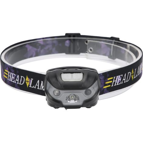 Hochleistungsfähige, wasserdichte LED-Stirnlampe, USB-aufladbar, ideal zum Campen und Angeln. (1/5)