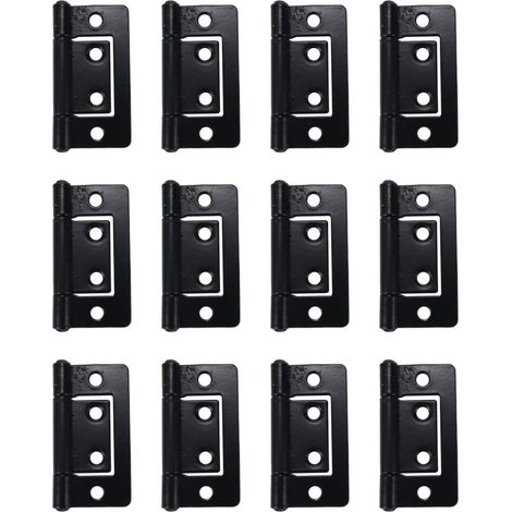 Lot de 12 charnières de porte d'angle carrées, 8 x 2, 1 x 0 (1/5)