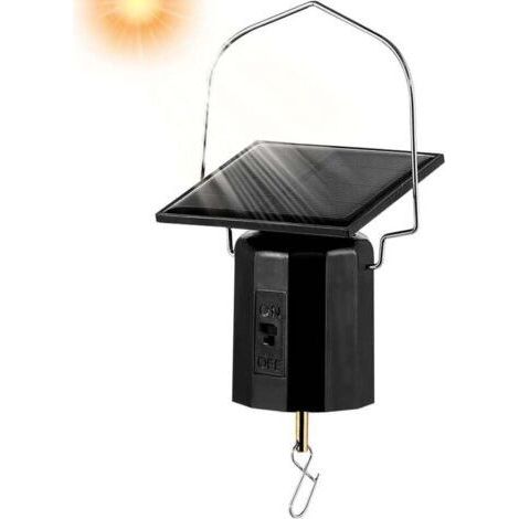 Moteur rotatif à énergie solaire – Capacité de charge 2,7 kg – Vitesse 40-50 tours/min – Installation facile sur surfaces ensoleillées (1/5)
