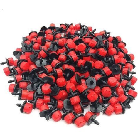 100 Pcs Irrigation Drippers Micro Irrigation System Dripper Adjustable Irrigation Drippers Watering Emitter Adjustable Drip Irrigation Plastic Eight Holes for Garden (1/5)