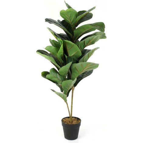 PIANTA di fiori in vaso Ficus artificiale 98 cm (1/3)