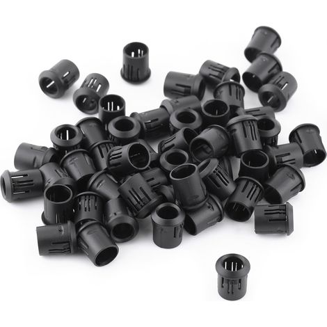 8mm LED 50Pcs Lamp Socket Diode Holder Nylon Black Clip Bezel Mount Useful