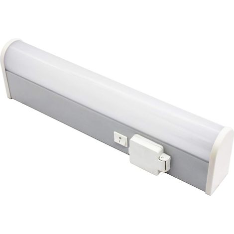 Applique murale LED pour salle de bain IP44 41cm 6W Lampe Miroir 4000K Blanc Neutre 600LM Lampe de rasoir avec prise de rasoir et interrupteur (1/5)